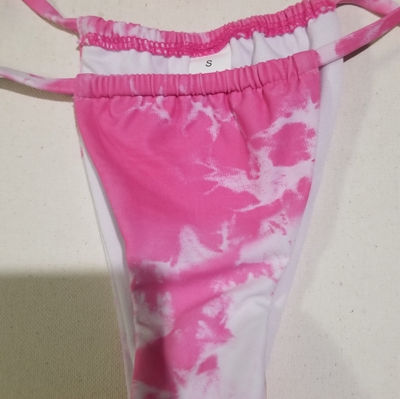 Aurelle - Bikini, Size - S, Color - White with hot pink dye - Picture 6 of 7